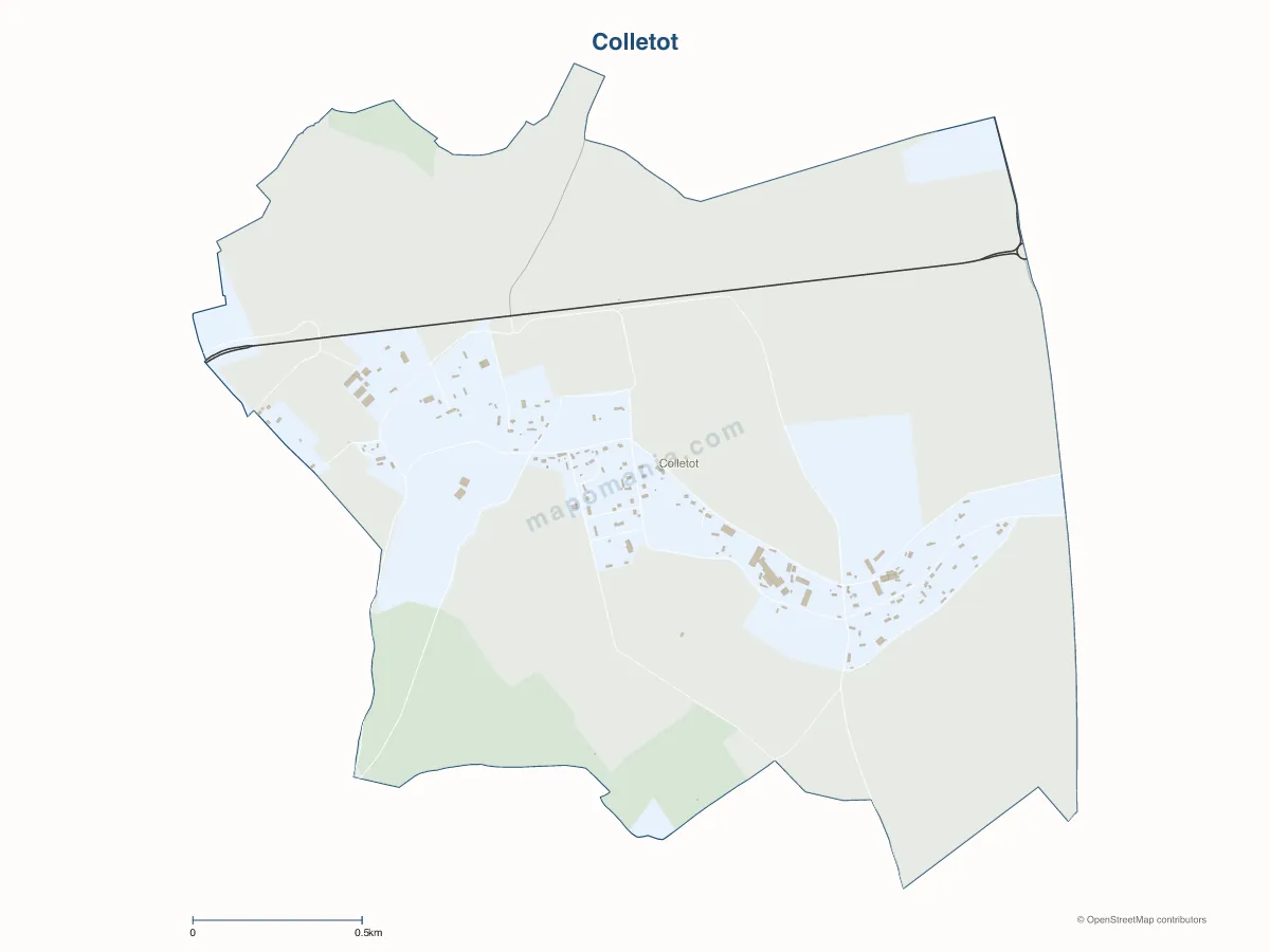 Carte de Colletot à personnaliser
