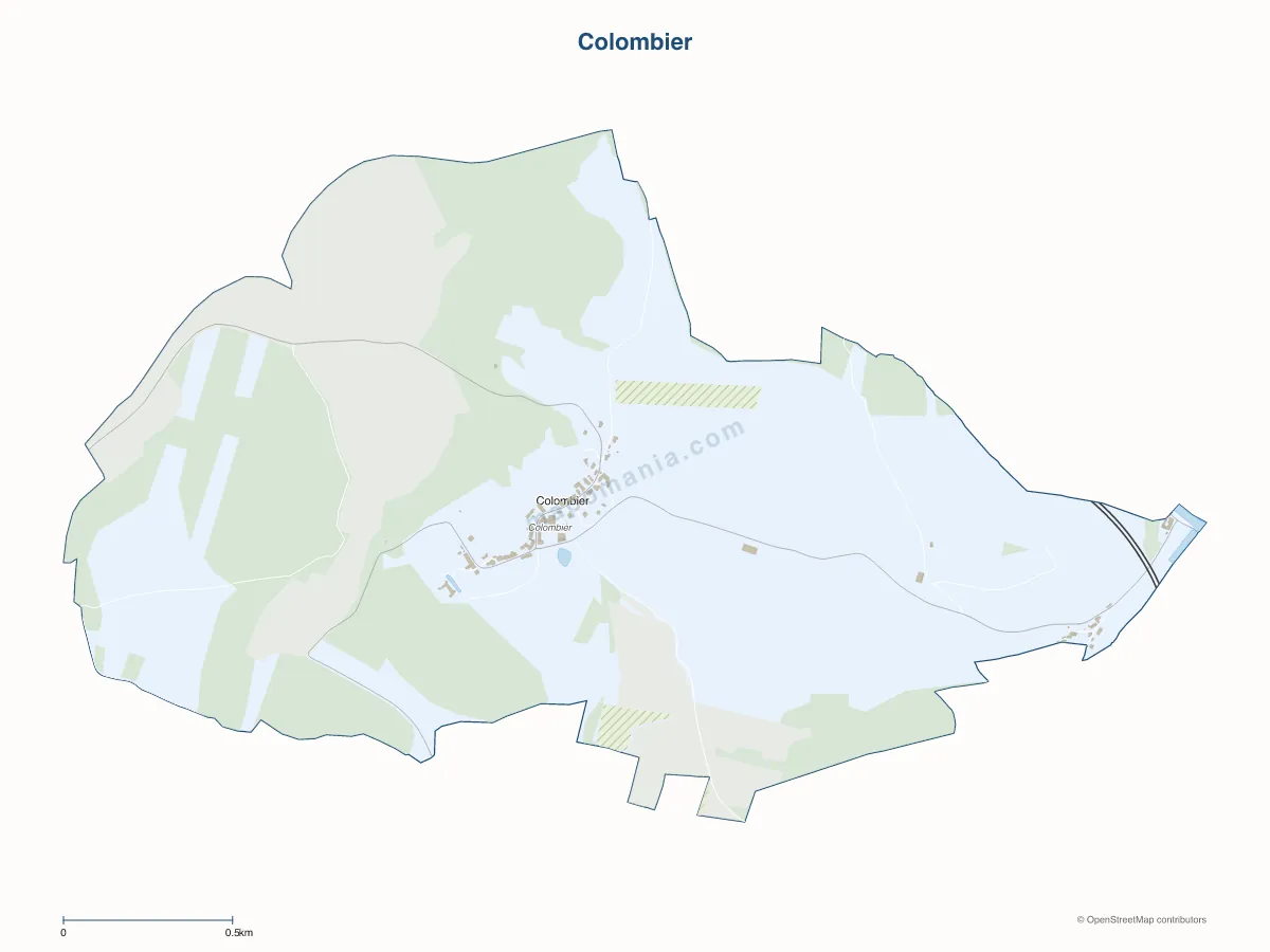 Carte de Colombier à personnaliser