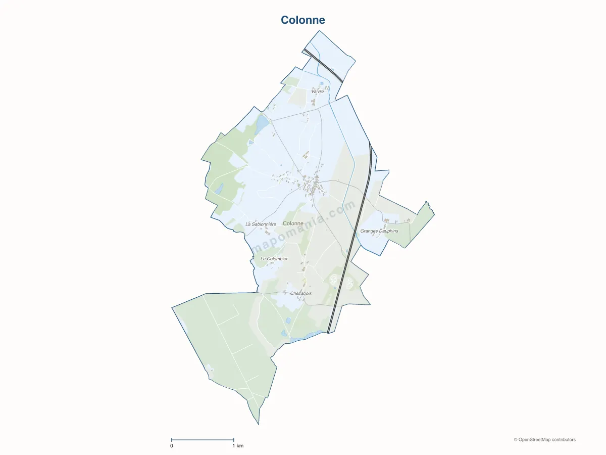 Carte de Colonne à personnaliser