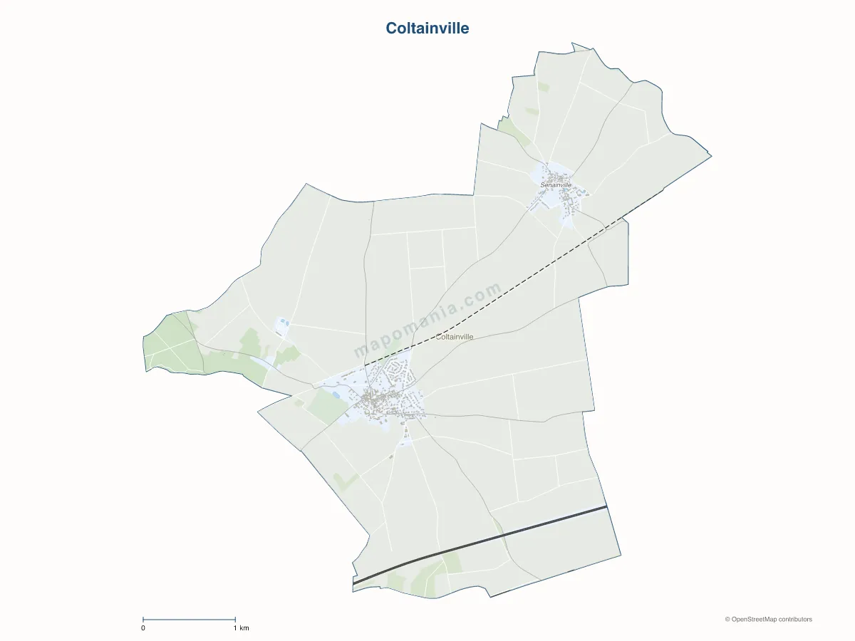 Carte de Coltainville à personnaliser