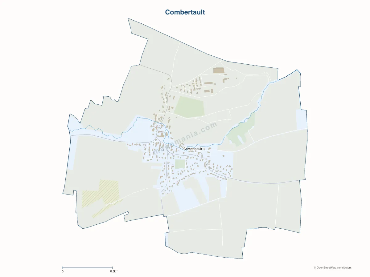Carte de Combertault à personnaliser