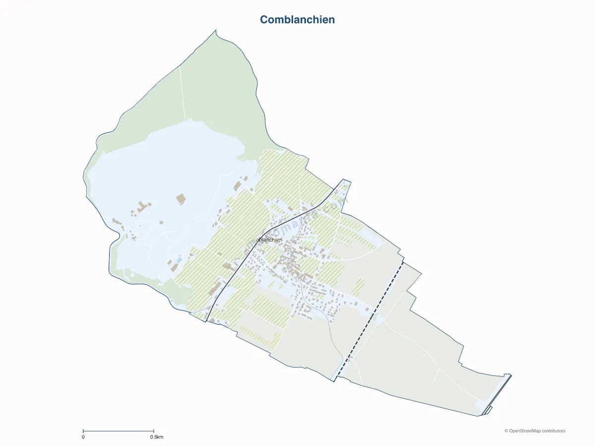 Carte de Comblanchien à personnaliser