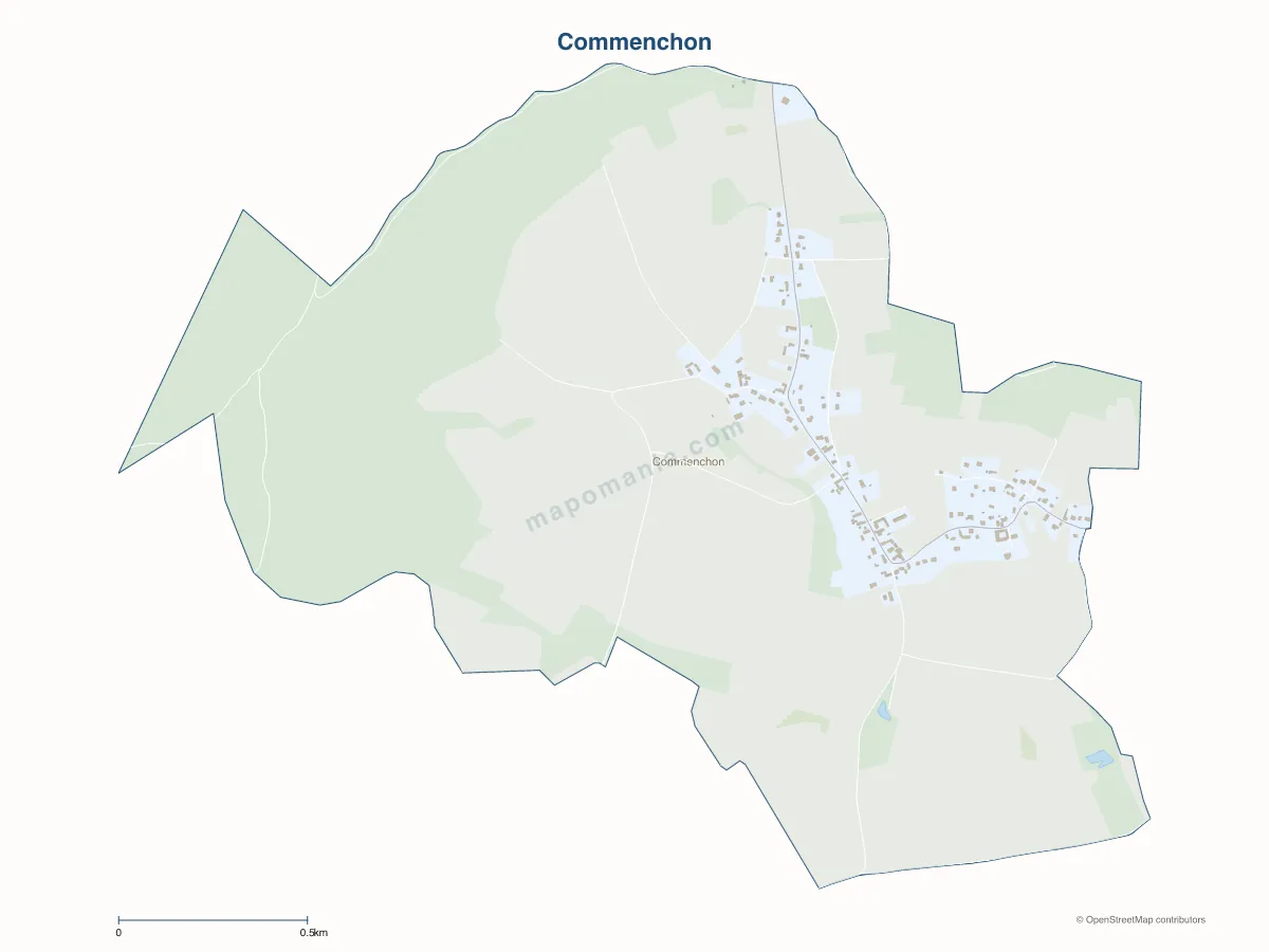 Carte de Commenchon à personnaliser