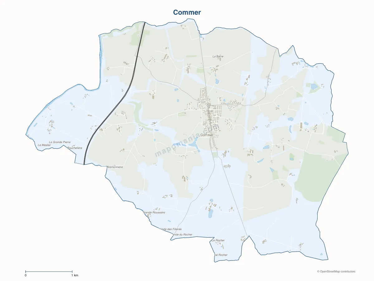 Carte de Commer à personnaliser