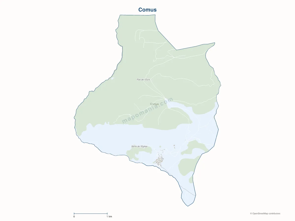 Carte de Comus à personnaliser