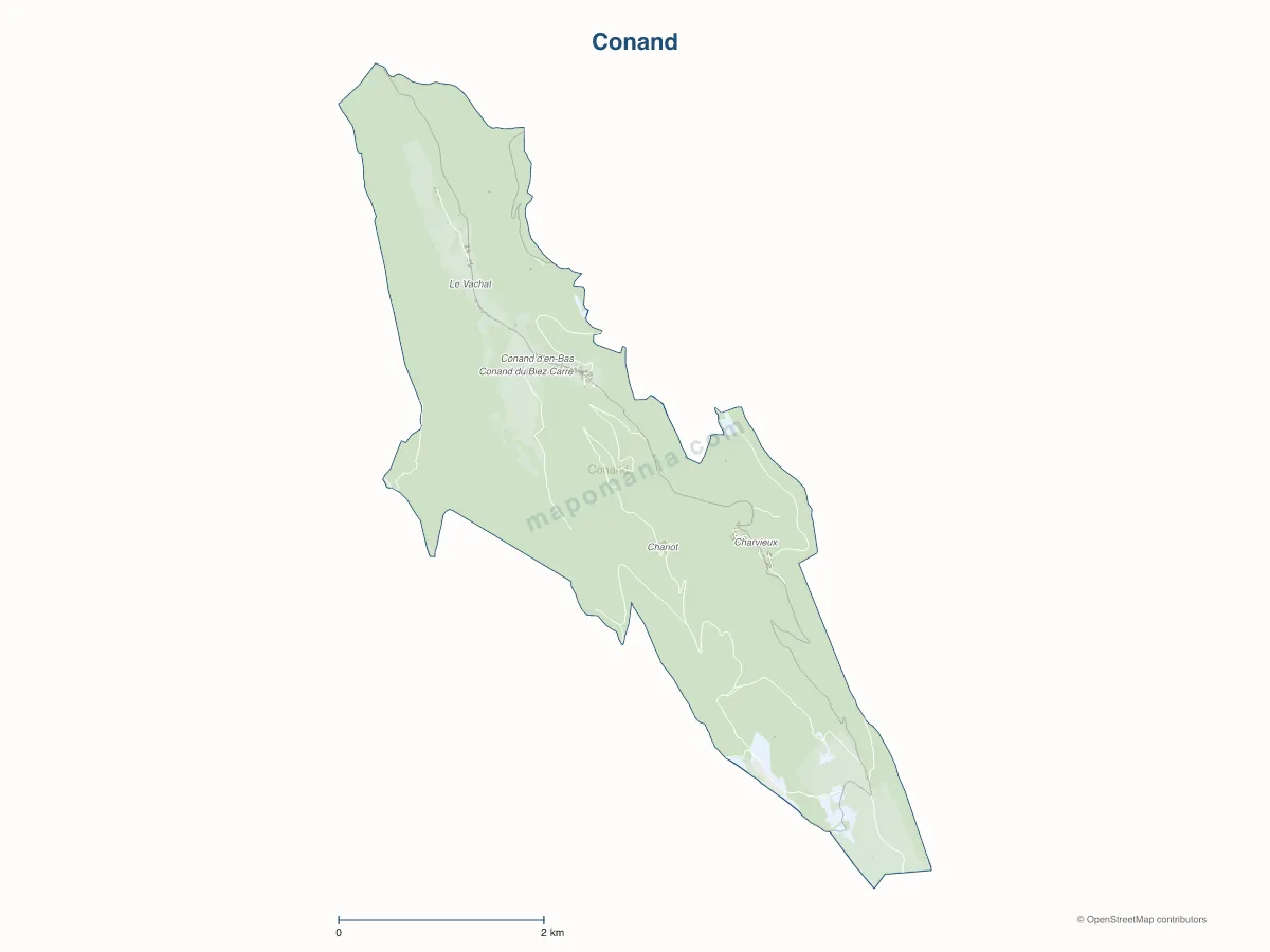 Carte de Conand à personnaliser