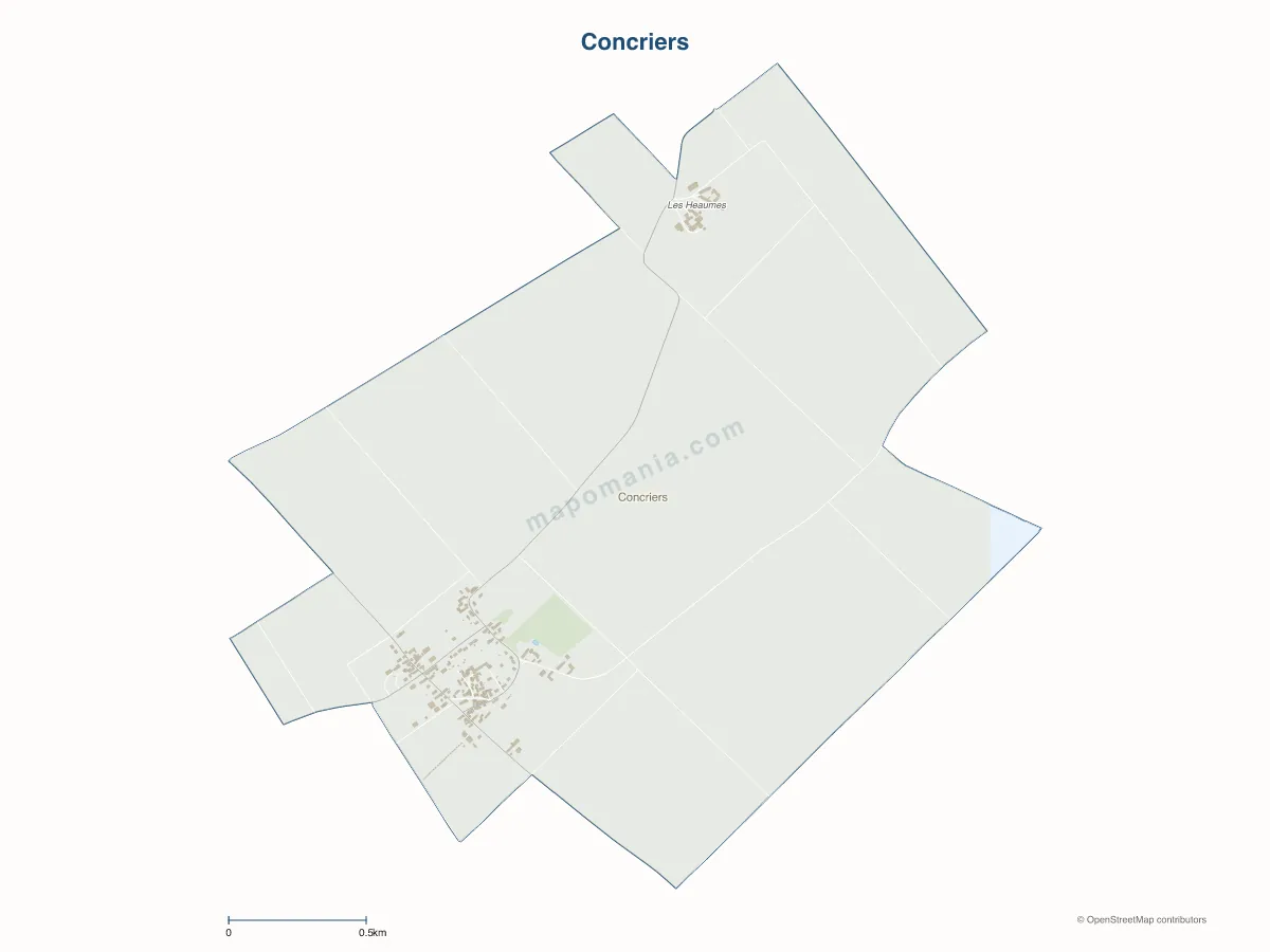 Carte de Concriers à personnaliser