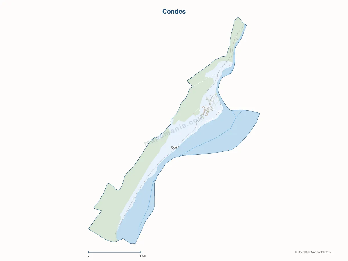 Carte de Condes à personnaliser