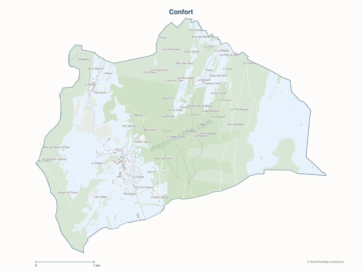 Carte de Confort à personnaliser
