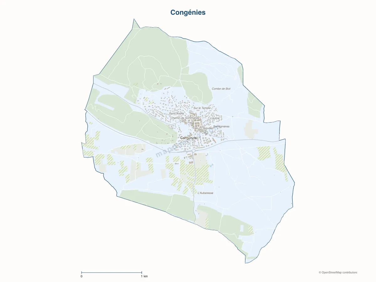 Carte de Congénies à personnaliser