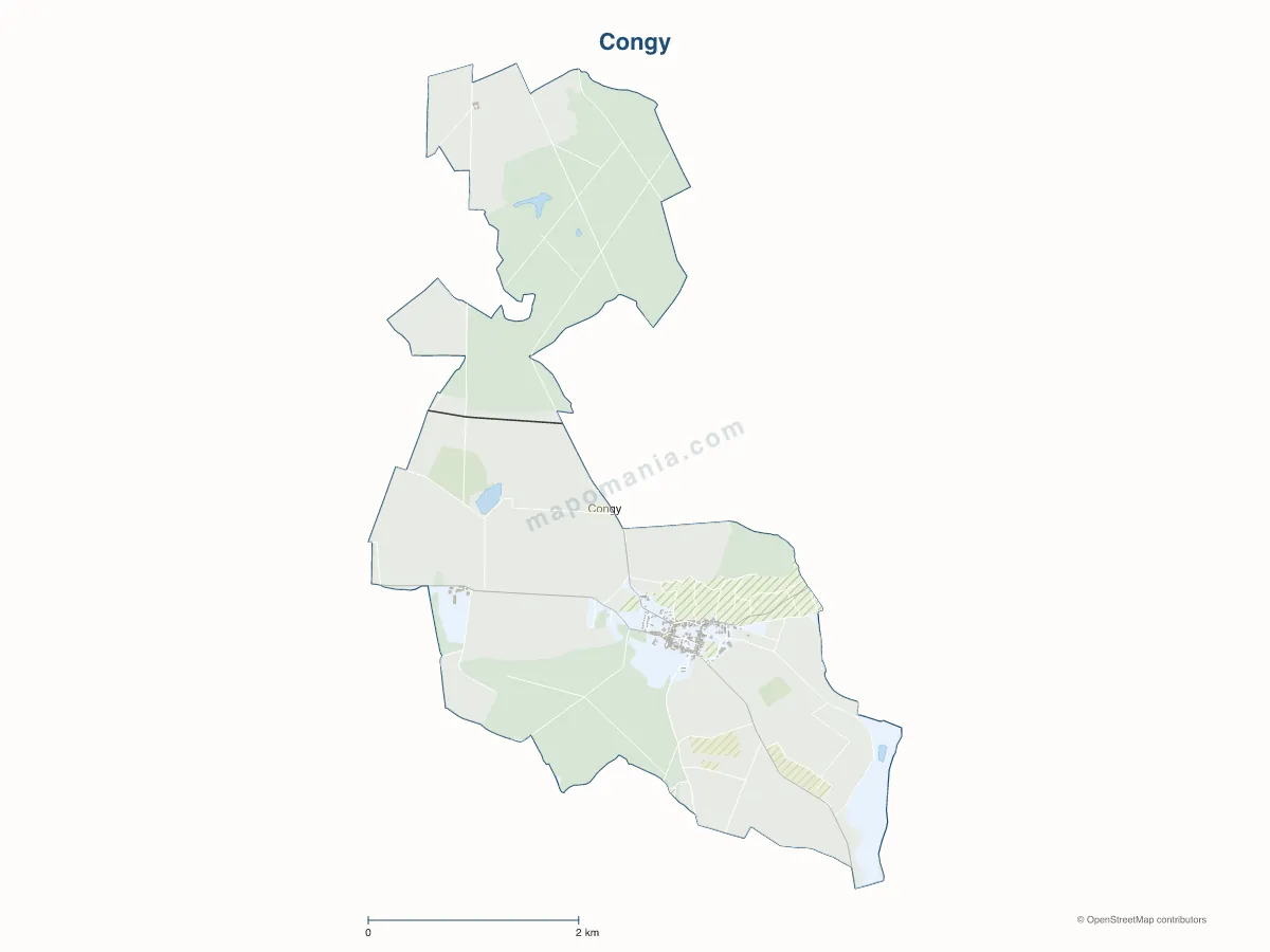 Carte de Congy à personnaliser