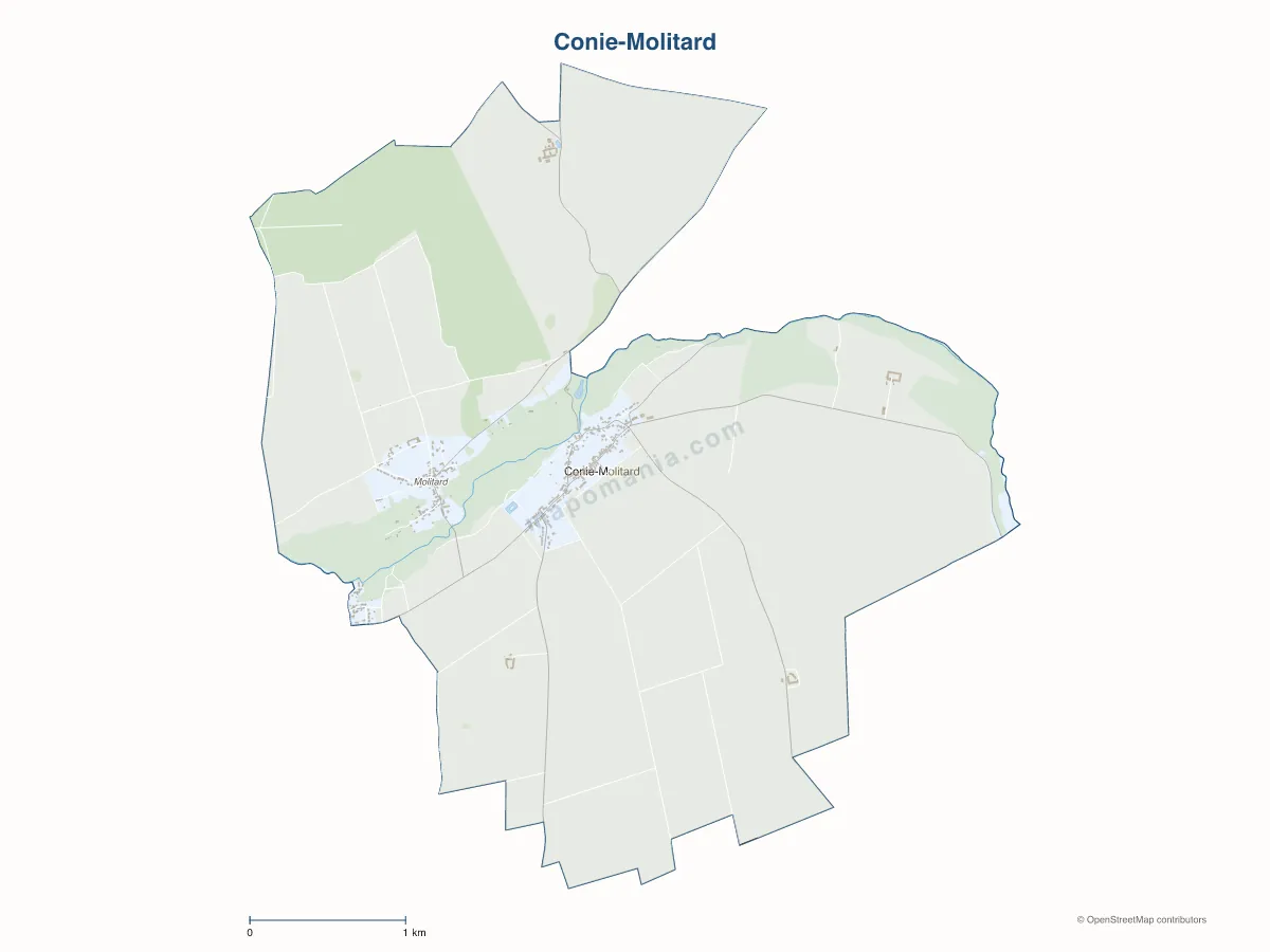 Carte de Conie-Molitard à personnaliser