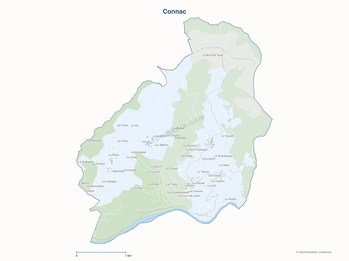 Carte de Connac à personnaliser