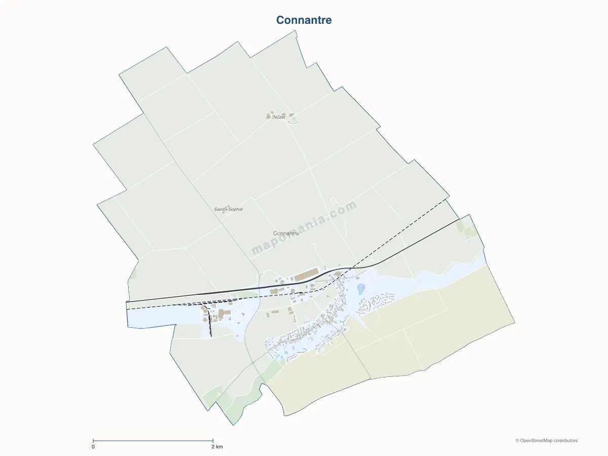 Carte de Connantre à personnaliser