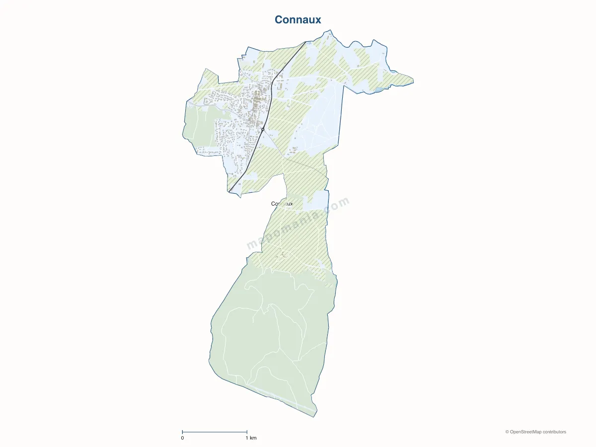 Carte de Connaux à personnaliser