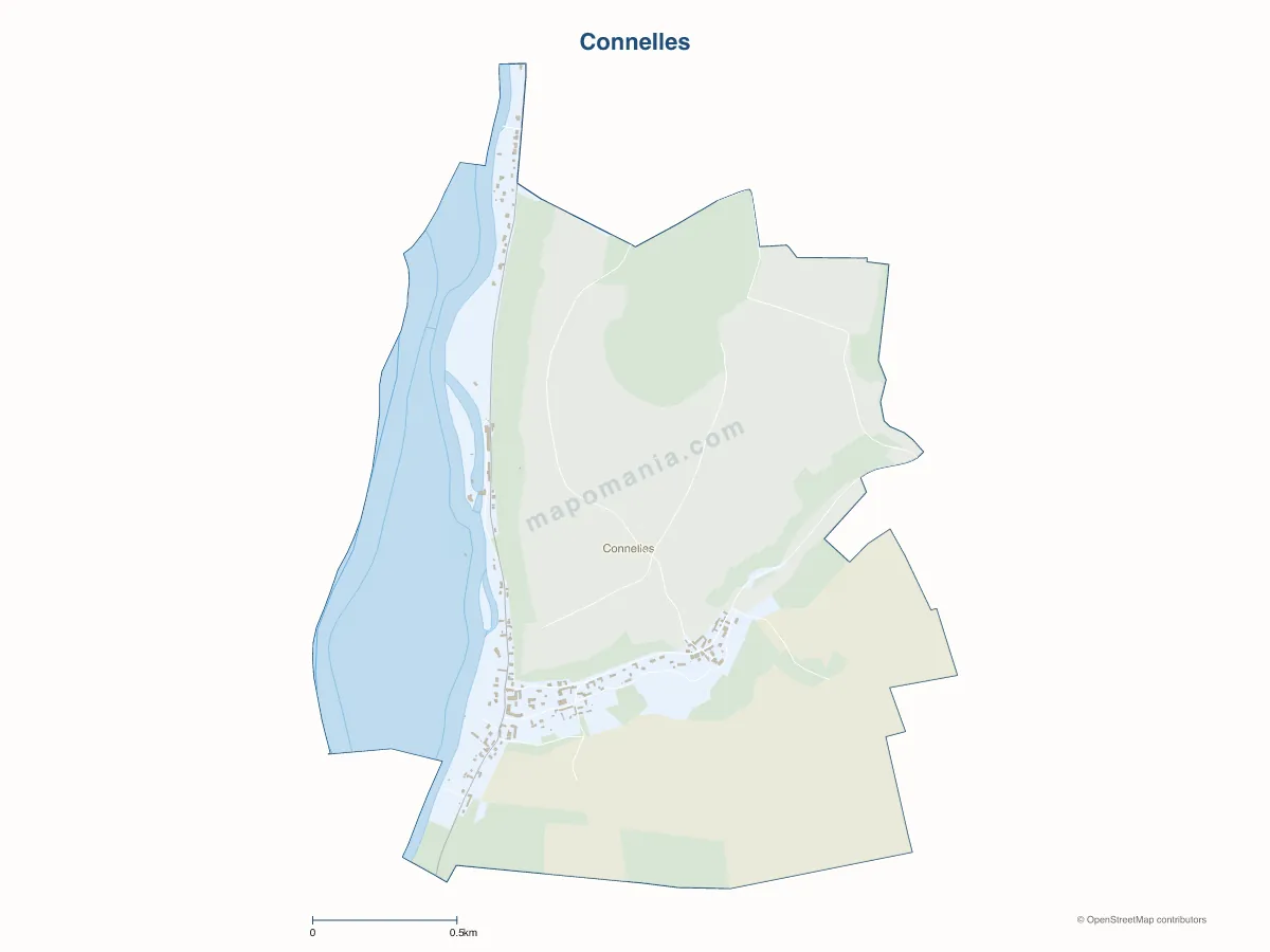 Carte de Connelles à personnaliser