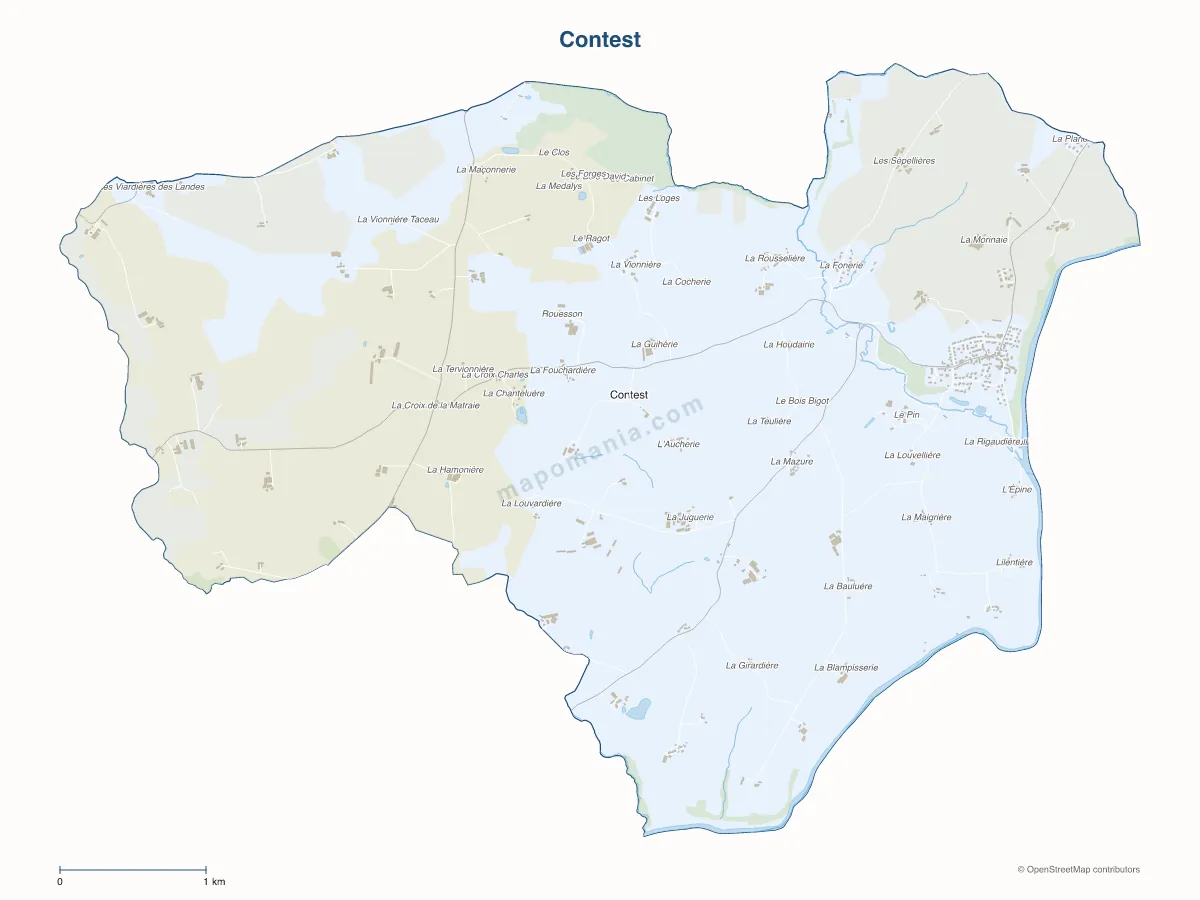 Carte de Contest à personnaliser
