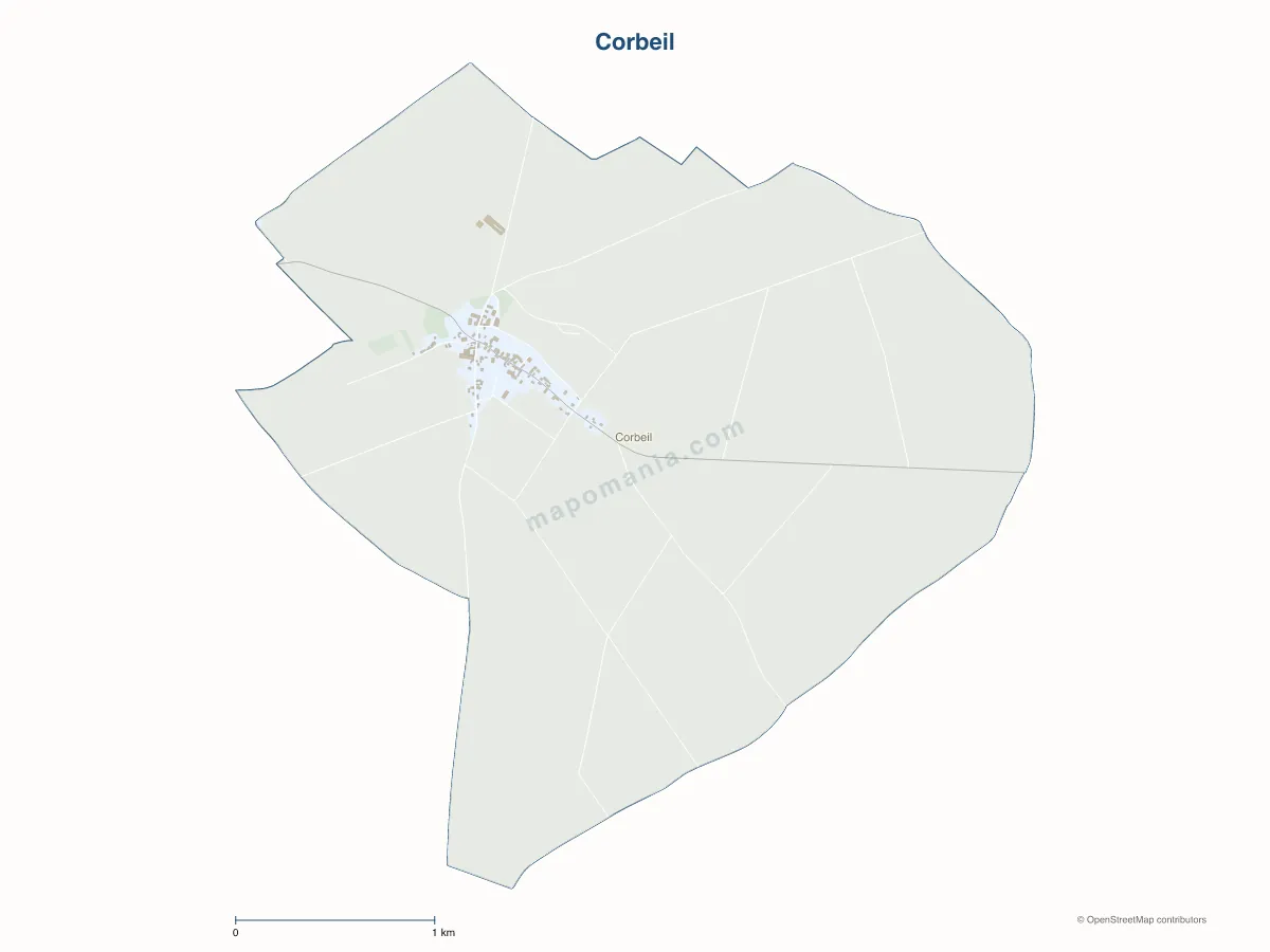 Carte de Corbeil à personnaliser
