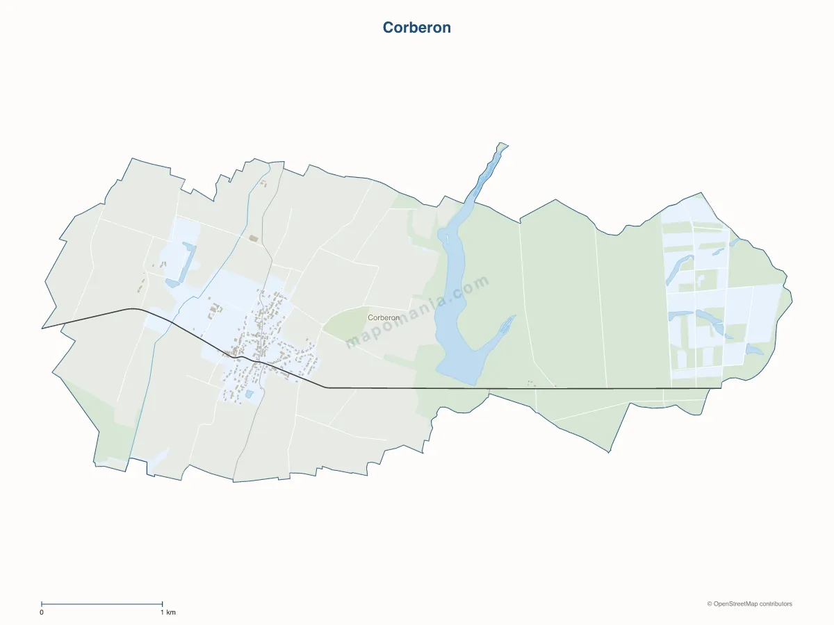 Carte de Corberon à personnaliser