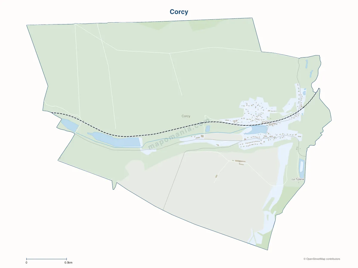 Carte de Corcy à personnaliser