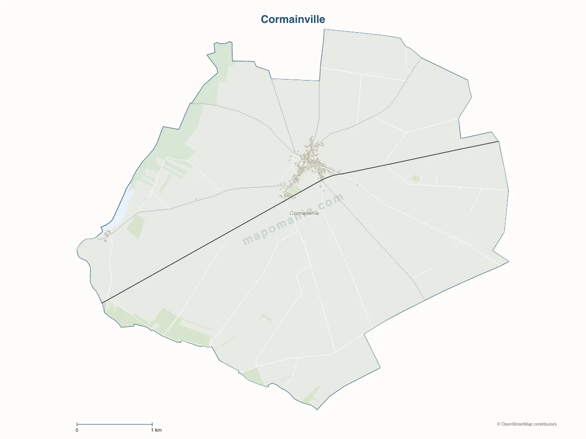 Carte de Cormainville à personnaliser