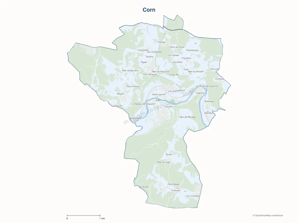 Carte de Corn à personnaliser