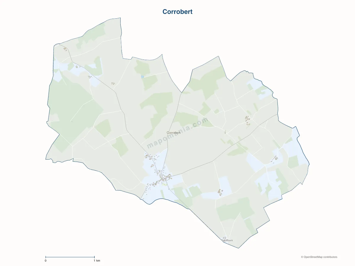 Carte de Corrobert à personnaliser