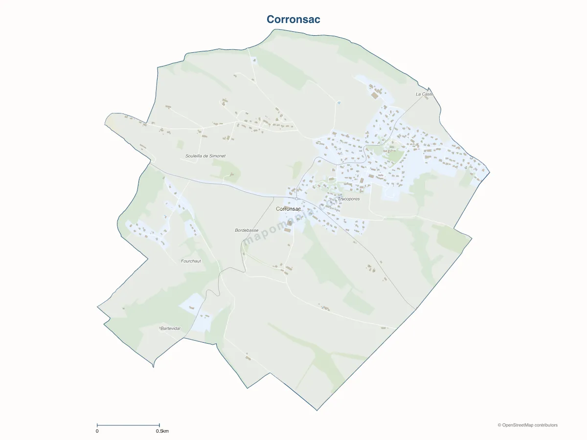 Carte de Corronsac à personnaliser