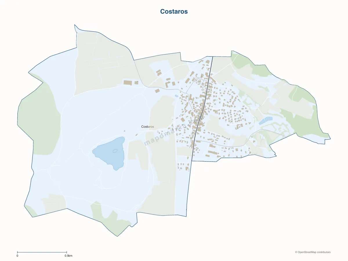 Carte de Costaros à personnaliser
