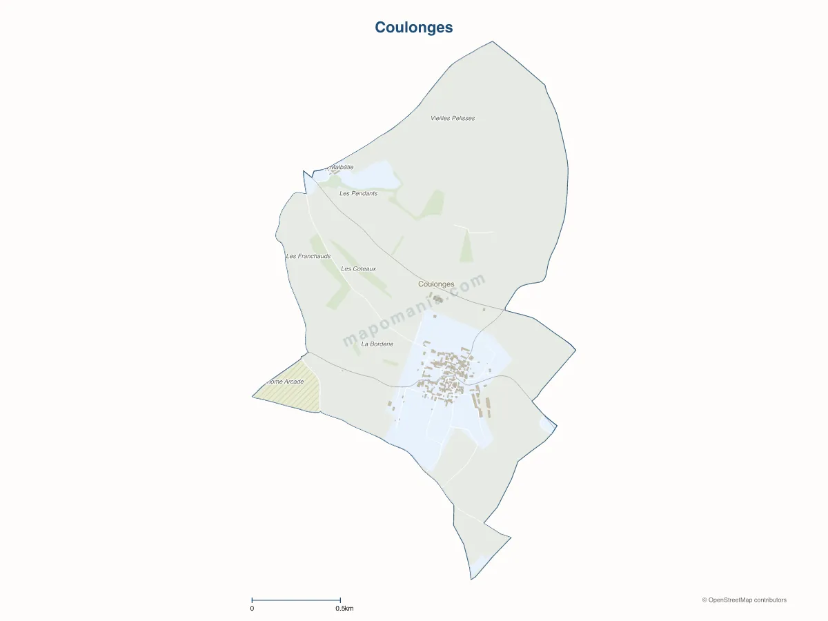 Carte de Coulonges à personnaliser