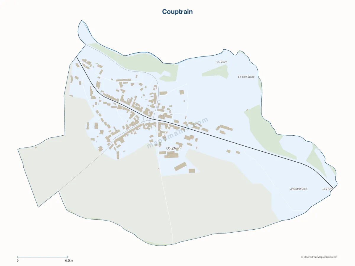 Carte de Couptrain à personnaliser