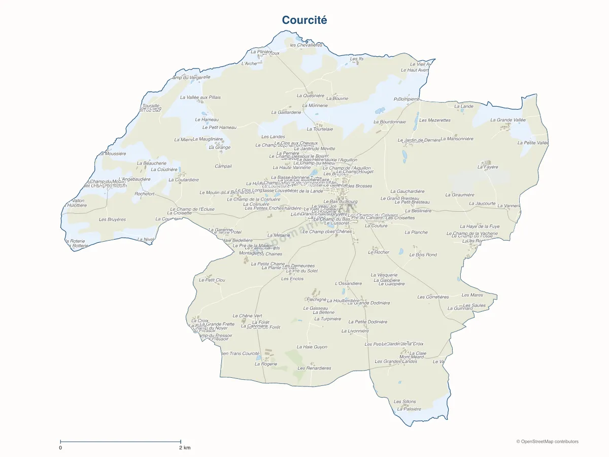 Carte de Courcité à personnaliser