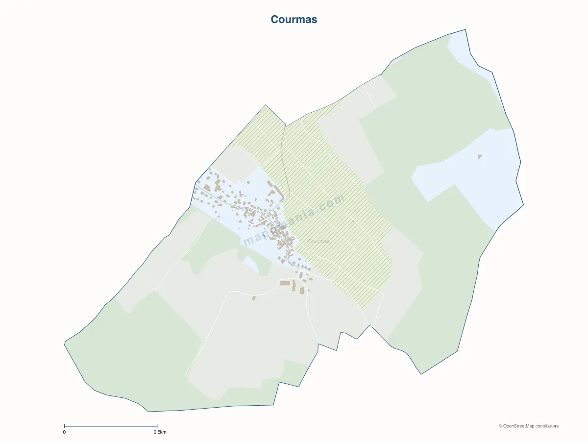 Carte de Courmas à personnaliser