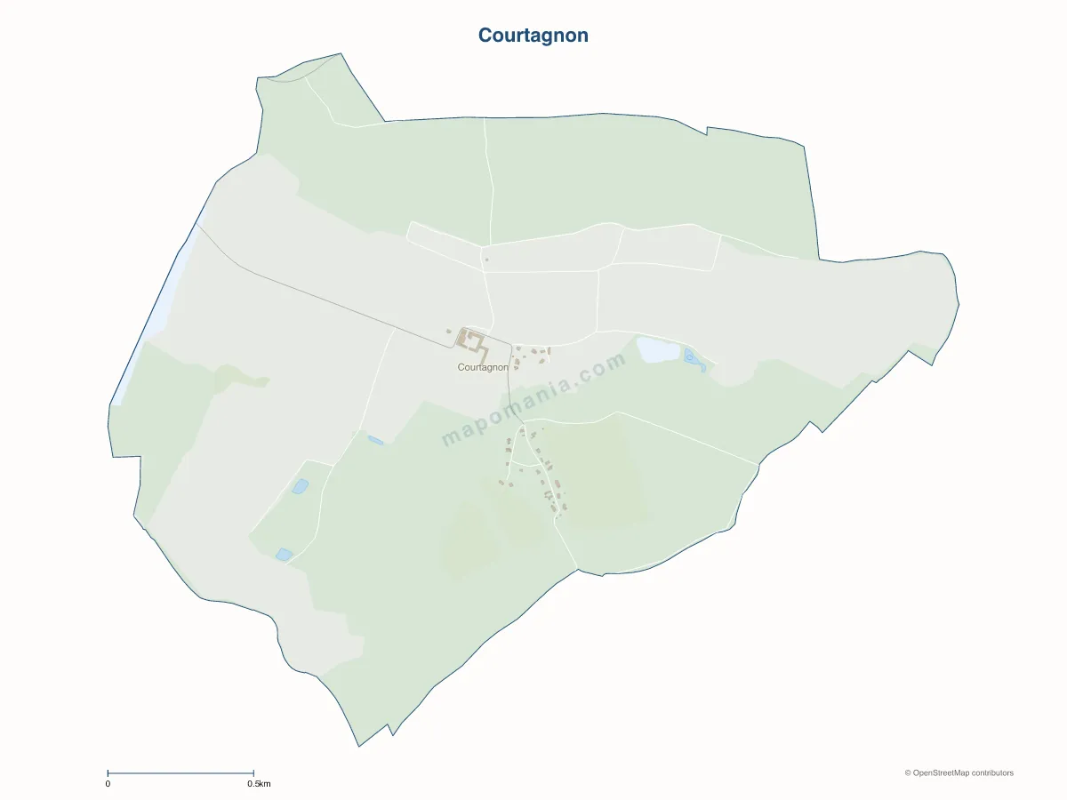 Carte de Courtagnon à personnaliser
