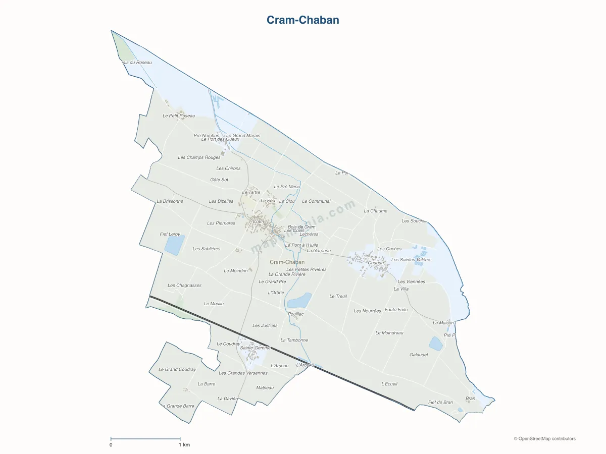 Carte de Cram-Chaban à personnaliser