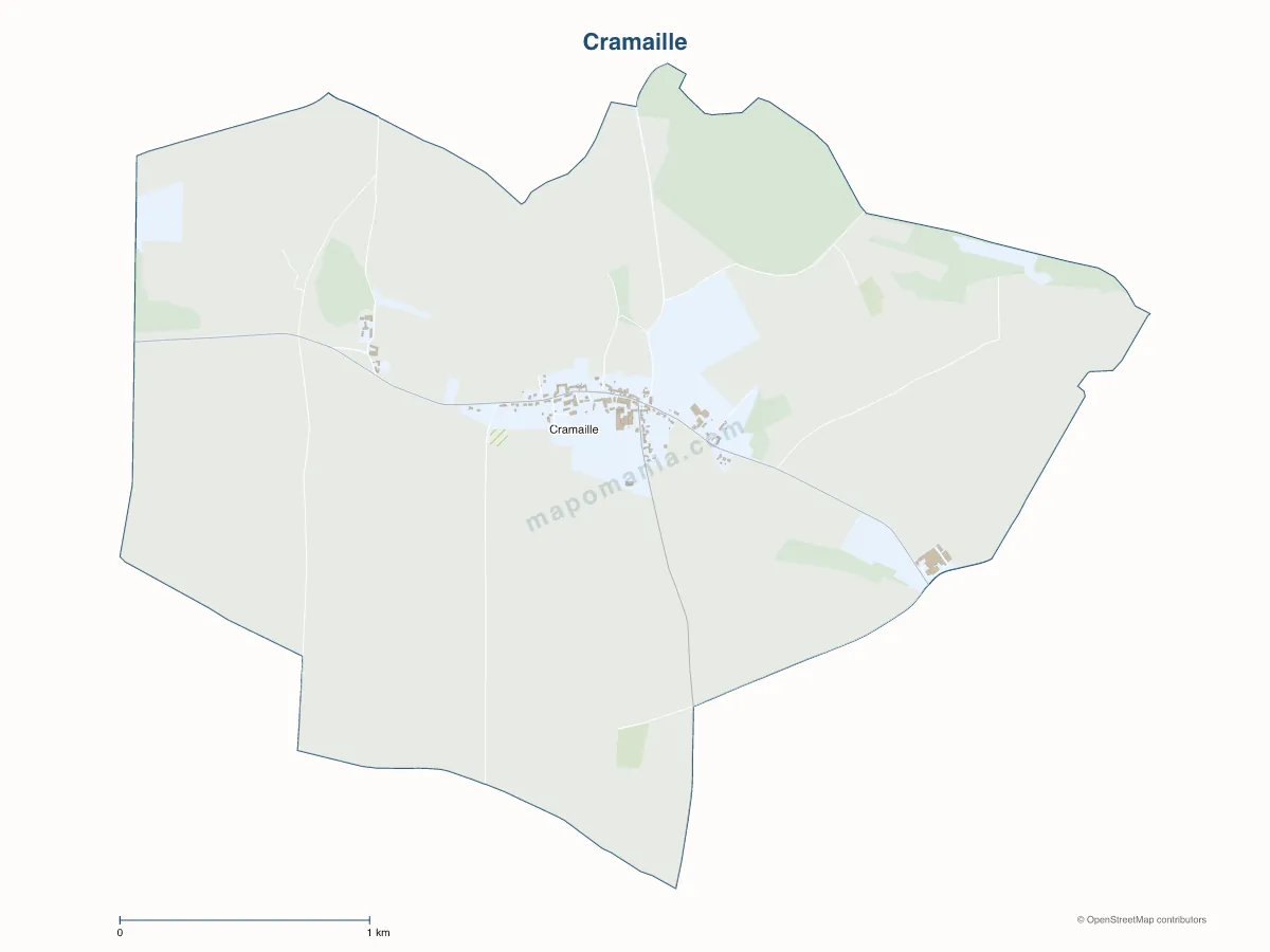 Carte de Cramaille à personnaliser