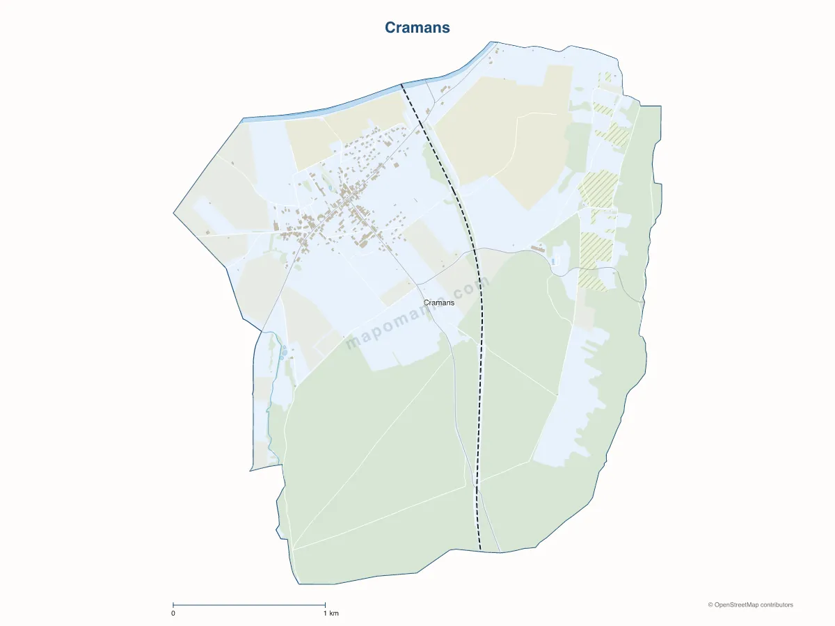 Carte de Cramans à personnaliser