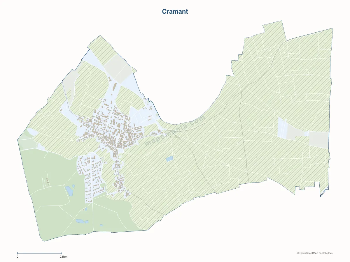 Carte de Cramant à personnaliser
