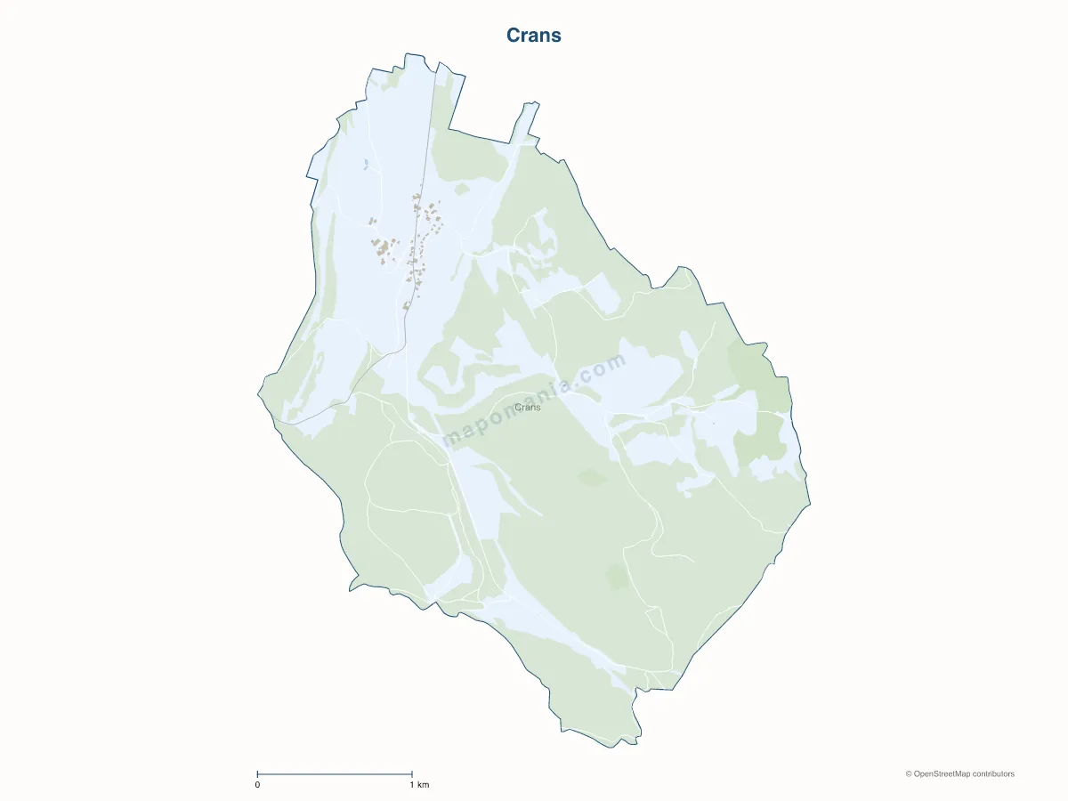 Carte de Crans à personnaliser