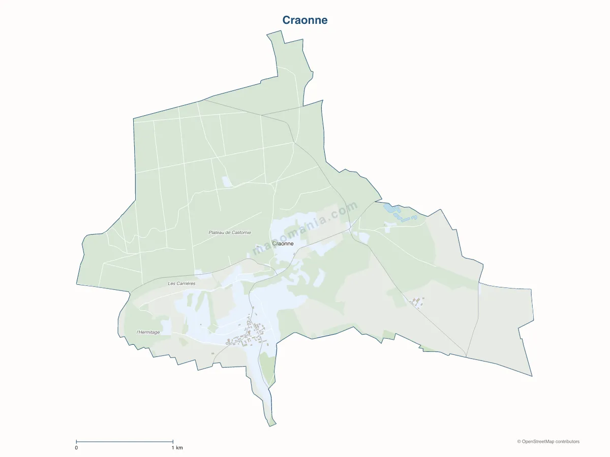 Carte de Craonne à personnaliser