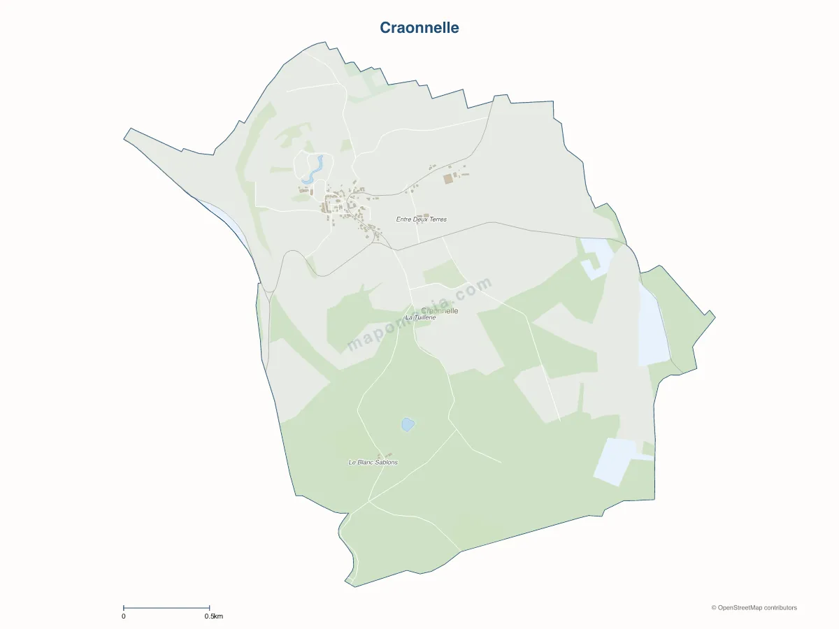 Carte de Craonnelle à personnaliser