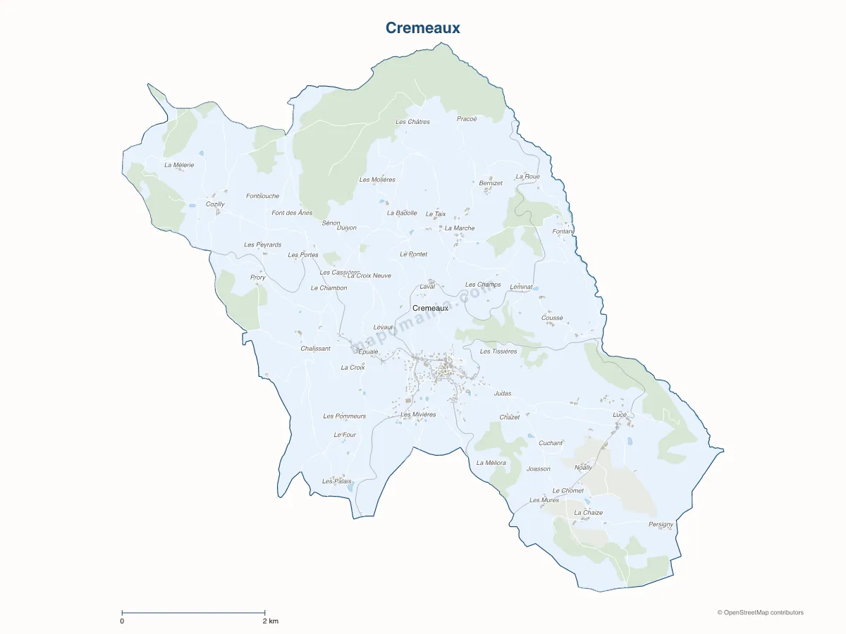 Carte de Cremeaux à personnaliser