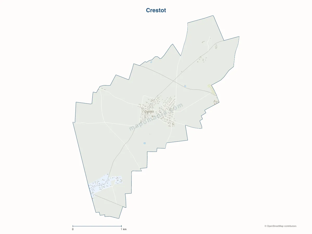 Carte de Crestot à personnaliser