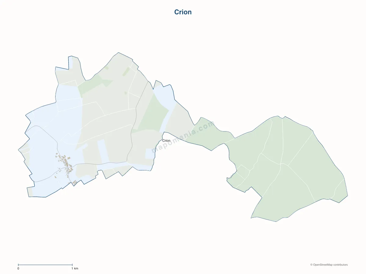 Carte de Crion à personnaliser