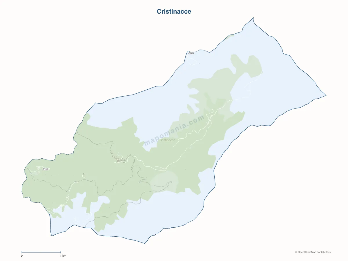 Carte de Cristinacce à personnaliser