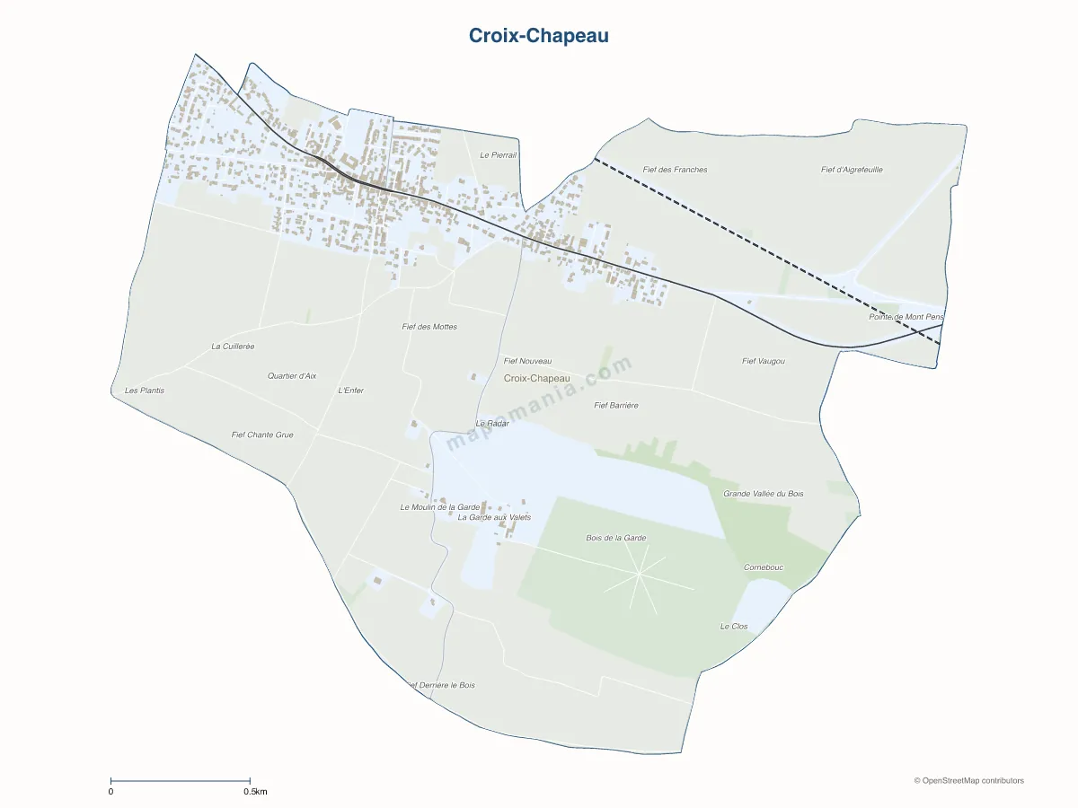 Carte de Croix-Chapeau à personnaliser