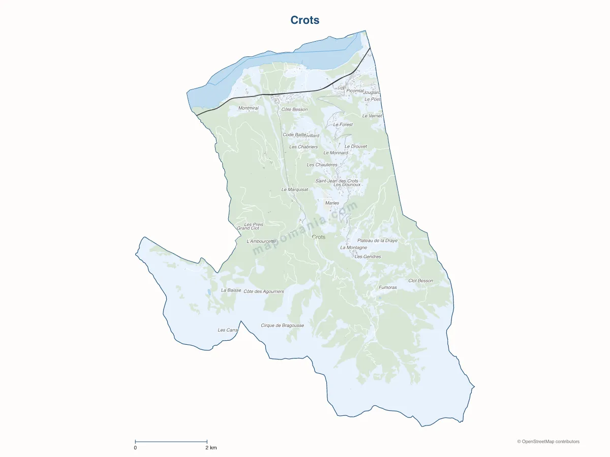 Carte de Crots à personnaliser