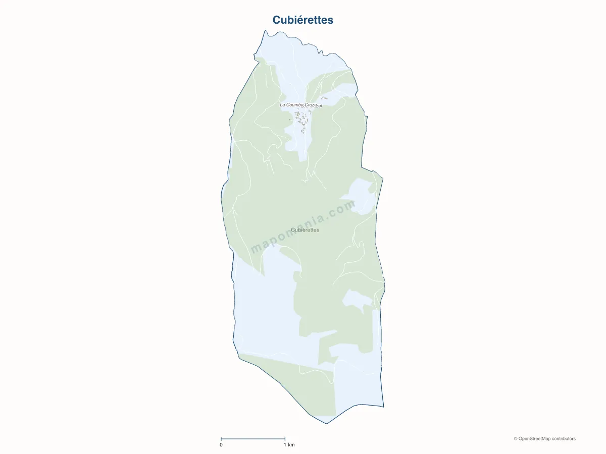 Carte de Cubiérettes à personnaliser
