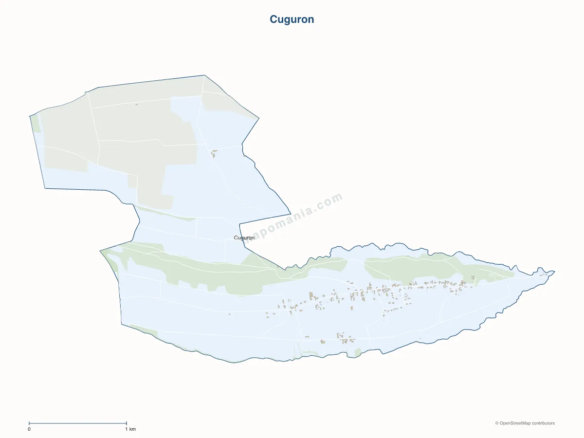 Carte de Cuguron à personnaliser