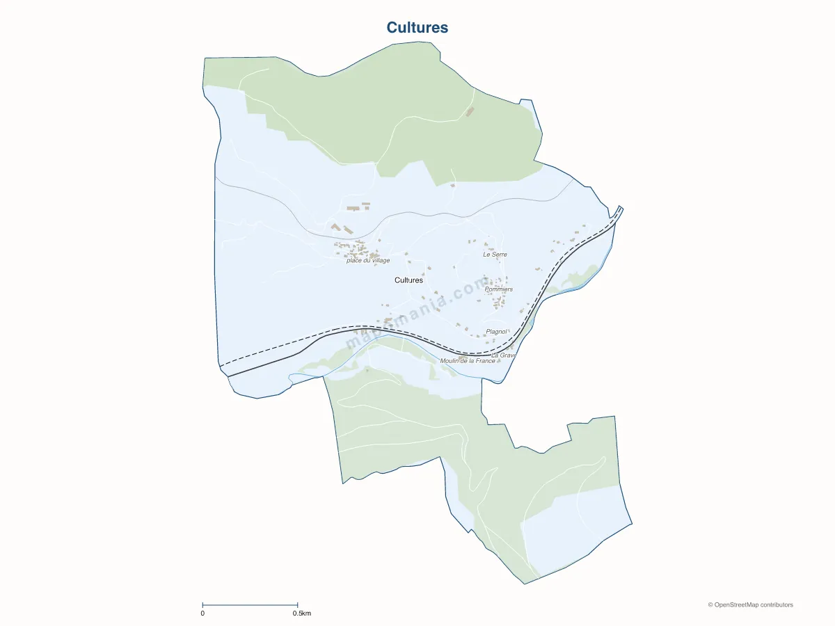 Carte de Cultures à personnaliser